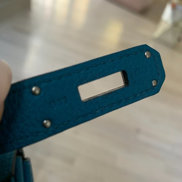 Hermes Birkin Colvert/Blue Togo 35 Blue Leather Tote - Picture 5 of 7